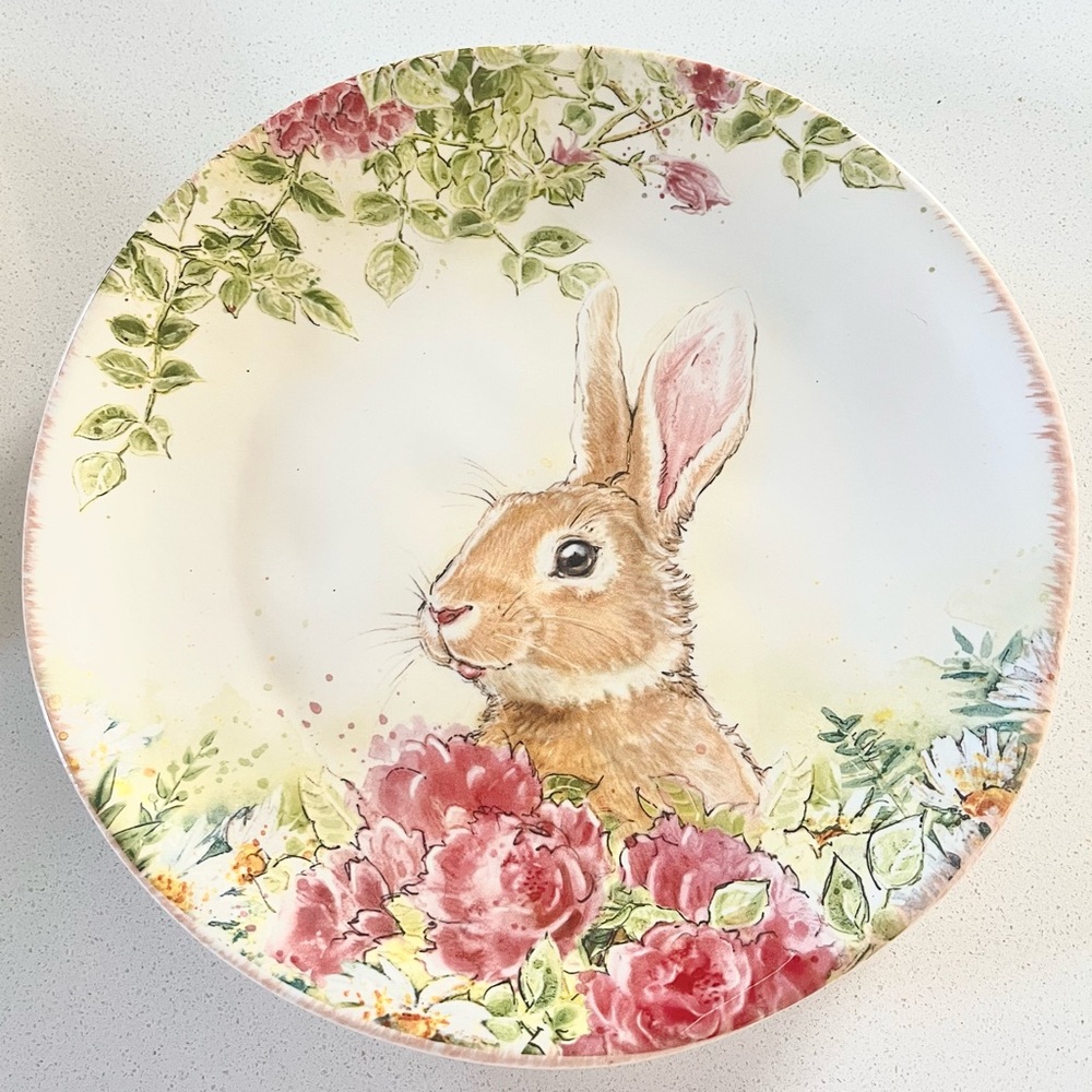 Southern Living Bunny Salad Set of Two Plates